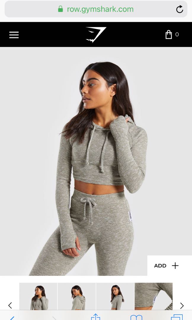 Slounge shop cropped hoodie