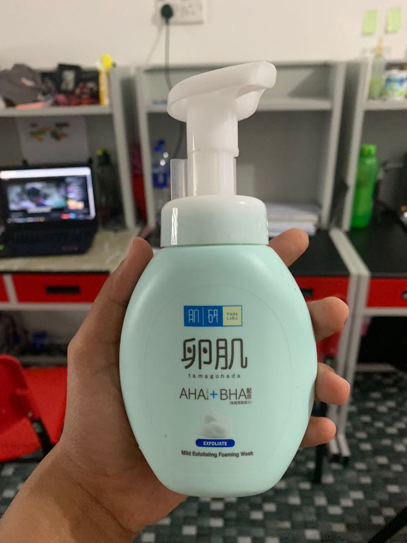 Hada Labo Mild Exfoliating Foaming Wash, Beauty & Personal Care, Face