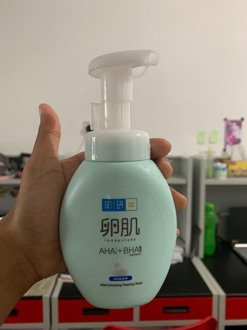Hada Labo Mild Exfoliating Foaming Wash, Beauty & Personal Care, Face