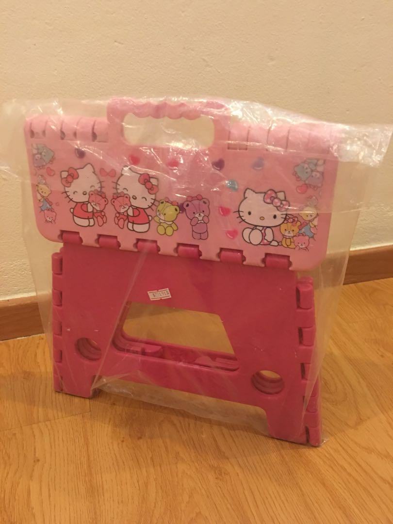 Hello Kitty and Melody Foldable Stool, Babies & Kids, Baby Nursery ...