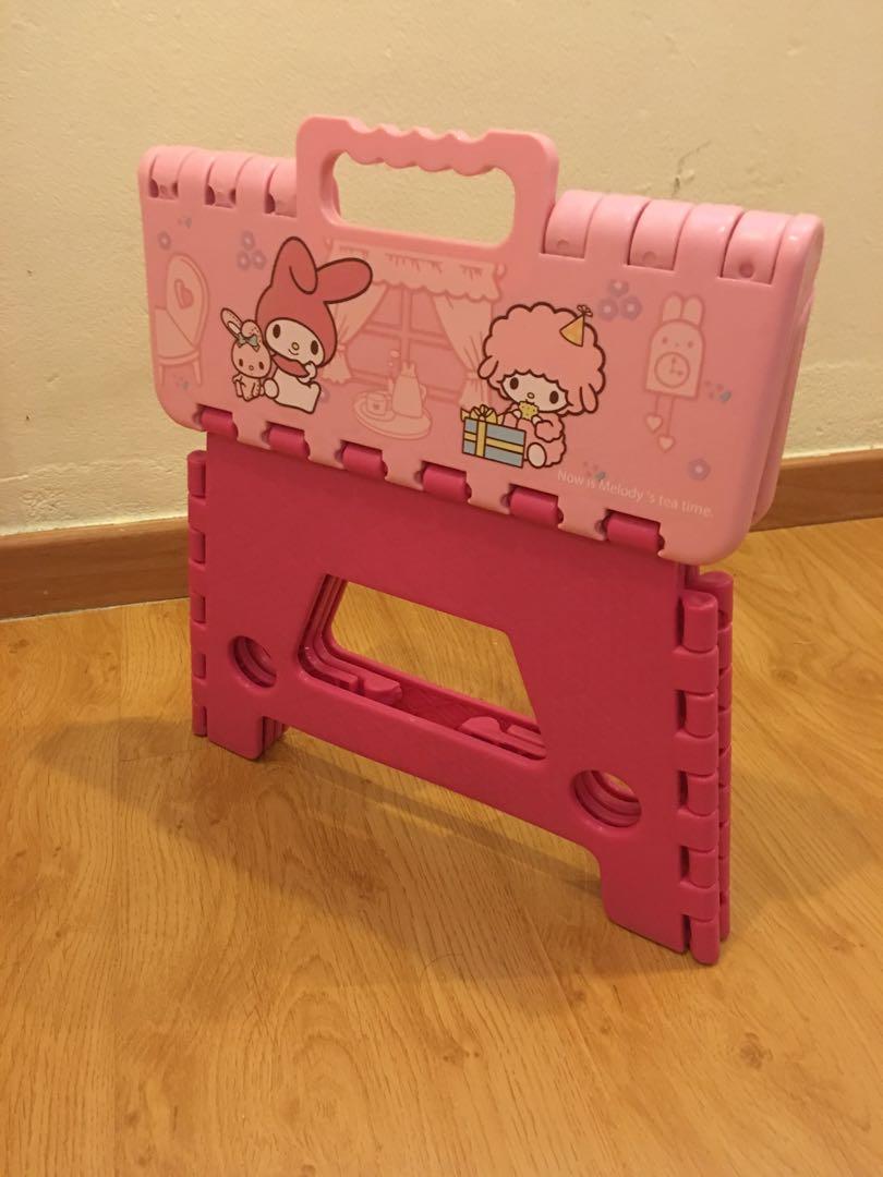 Hello Kitty and Melody Foldable Stool, Babies & Kids, Baby Nursery ...