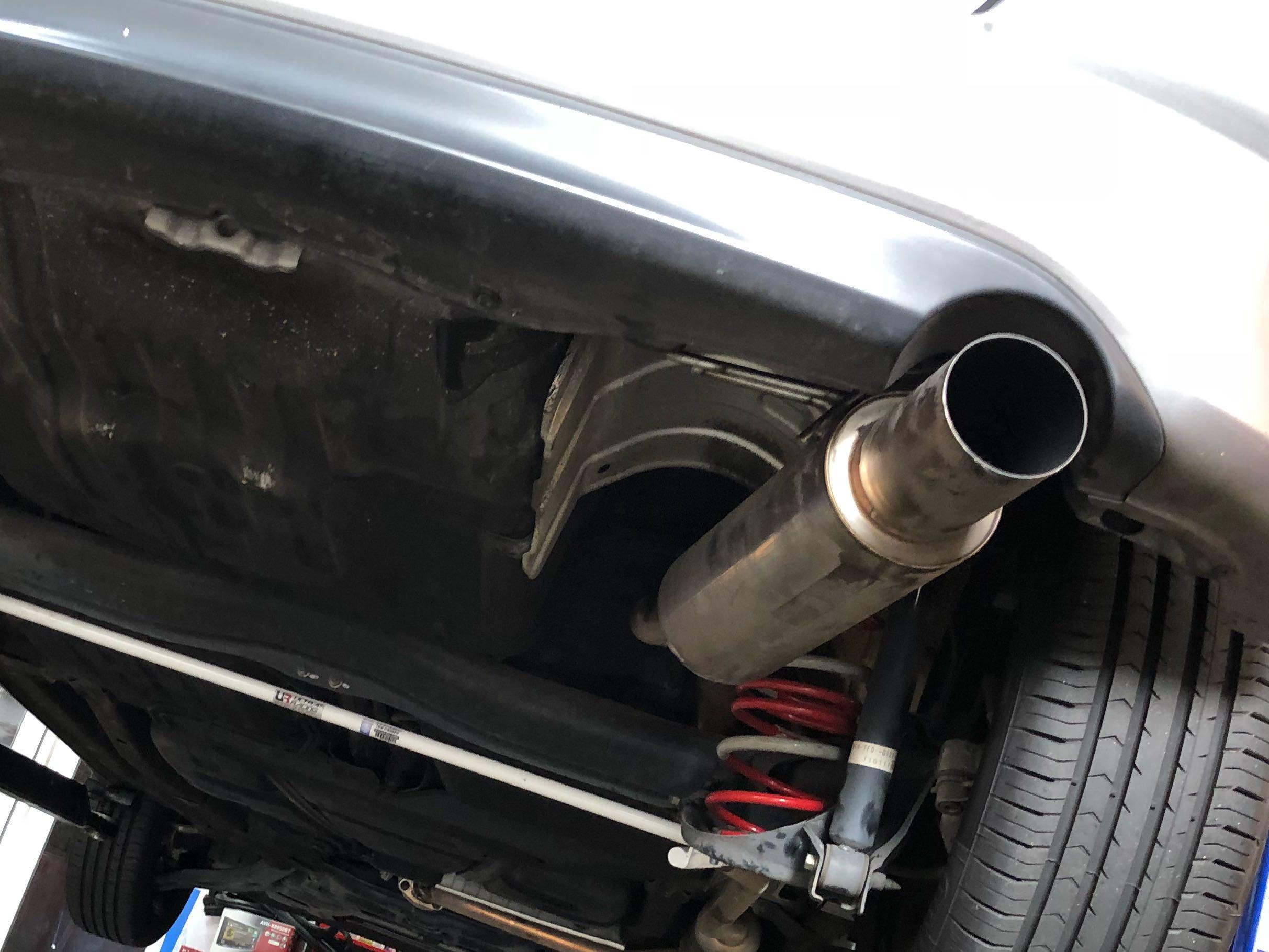 HKS Silent HiPower Exhaust Mid Pipe and Muffler with Cert for Honda