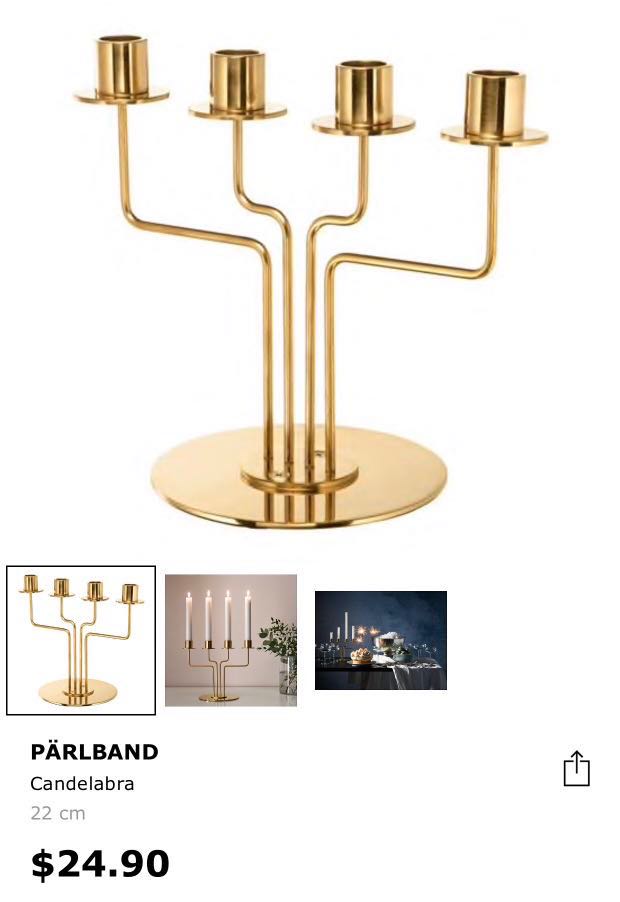 Ikea Candle Holder Parlband Home Furniture On Carousell