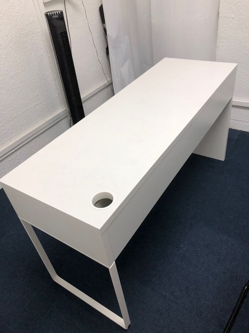 Ikea study desk with drawers, Furniture & Home Living, Furniture, Tables & Sets on Carousell
