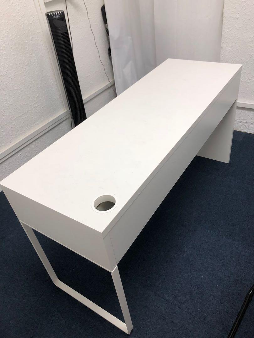Ikea study desk with drawers, Furniture & Home Living, Furniture