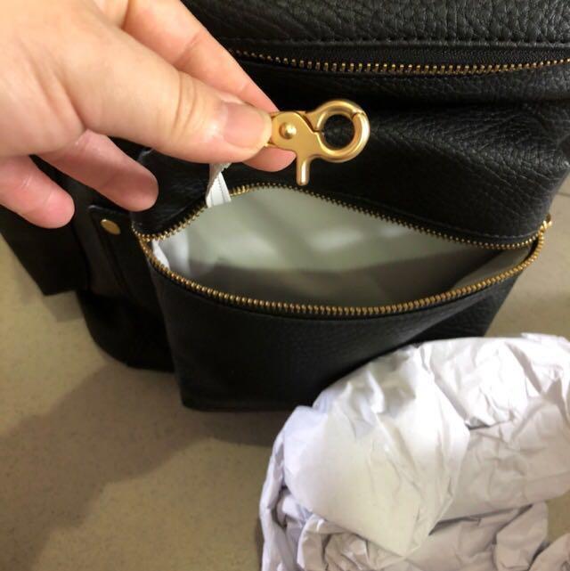 Jujube forever ever leather diaper backpack noir Luxury Bags Wallets on Carousell