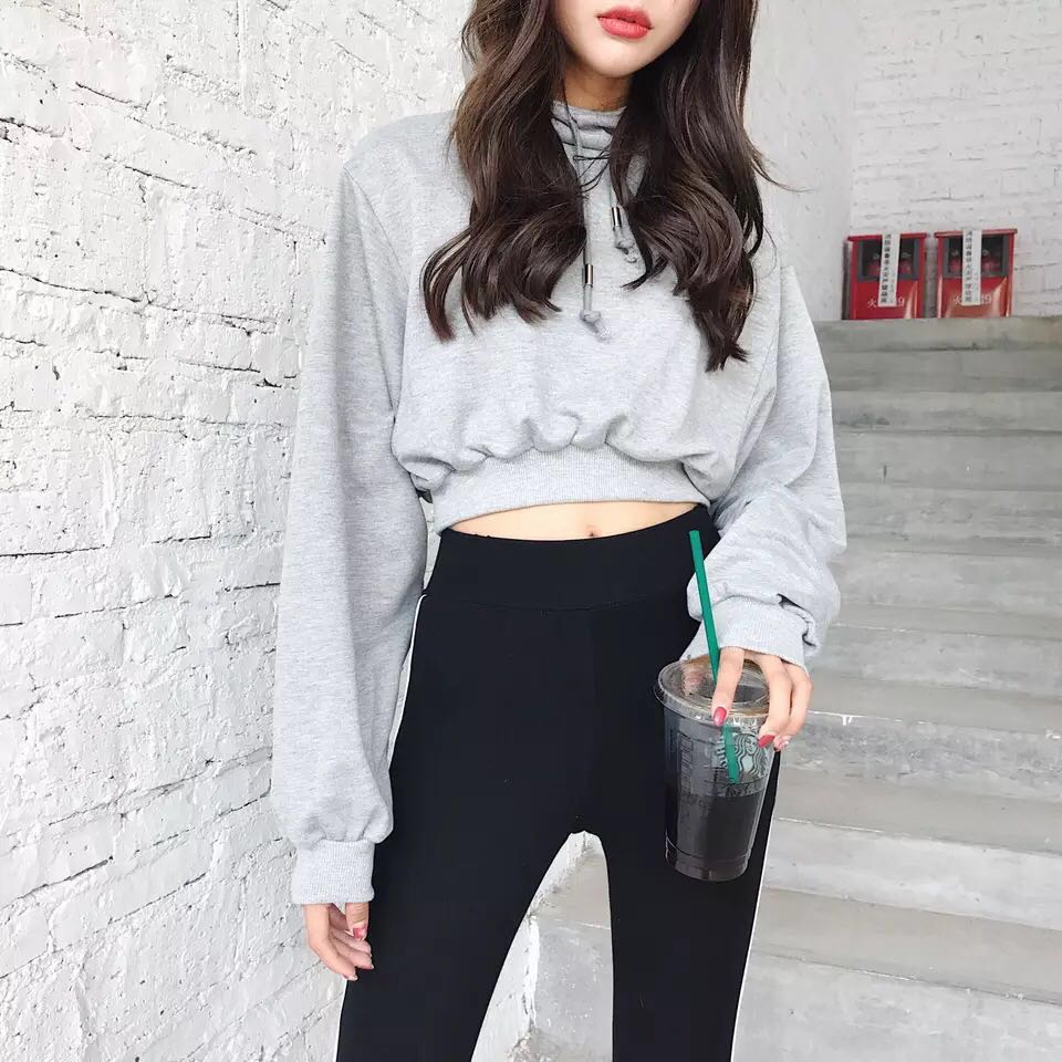 korean hoodie girl