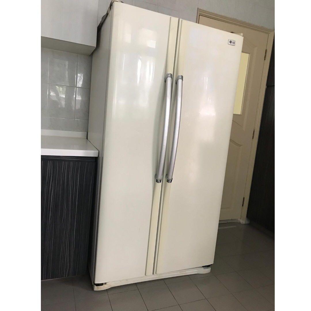LG SidebySide Refrigerator GRB197 GVC, TV & Home Appliances, Kitchen
