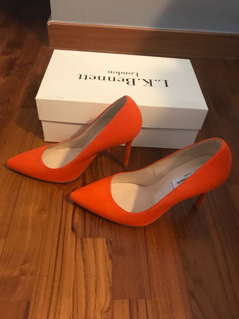 Lk bennett orange shoes sale