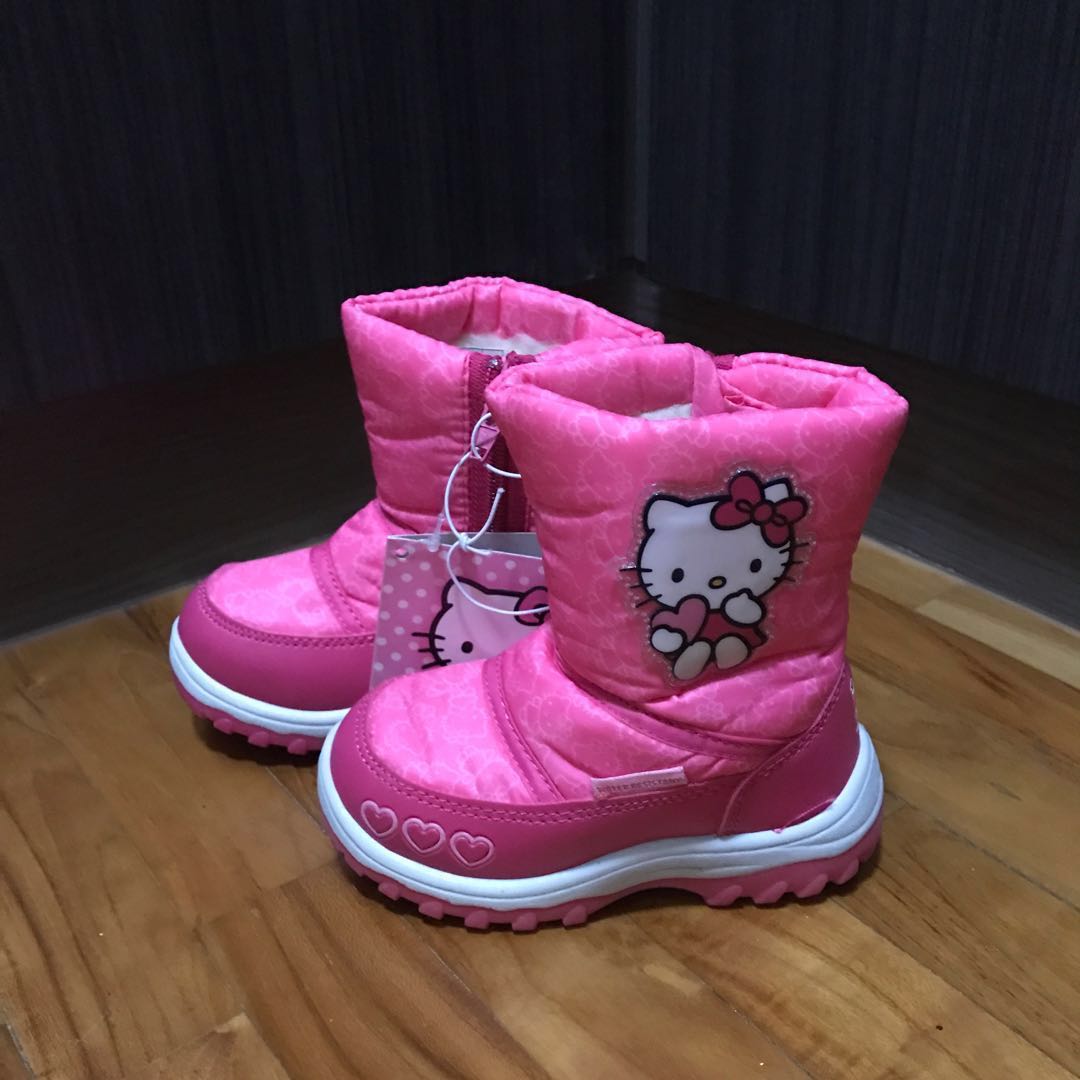 New* Sanrio Snow Winter Boots Pink Hello Kitty, Babies & Kids, Babies