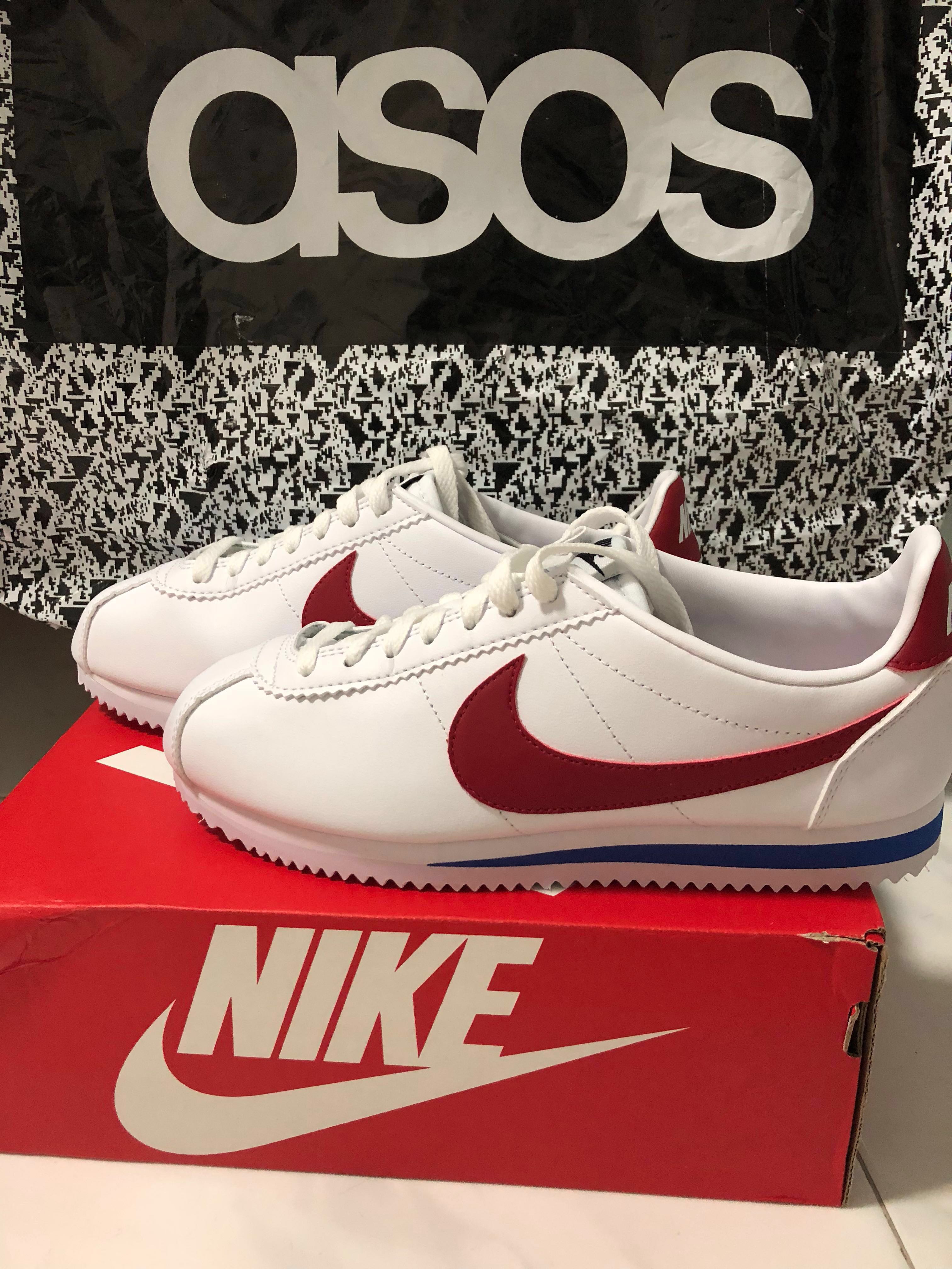 nike classic cortez trainers in retro leather