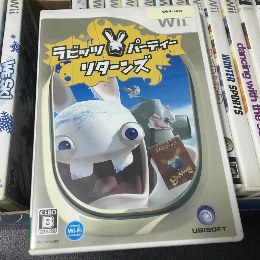 Nintendo Wii Rayman Raving Rabbids 2 Party Returns Japan Video Game, Video  Gaming, Video Games, Nintendo on Carousell