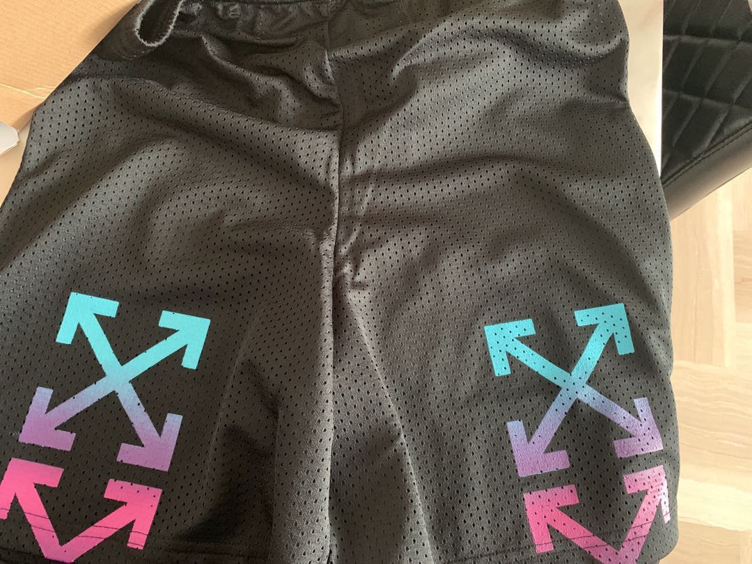 Off white cheap gradient shorts