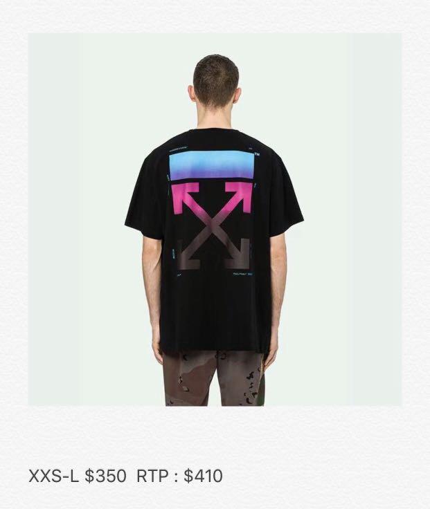 Off white shop gradient tee