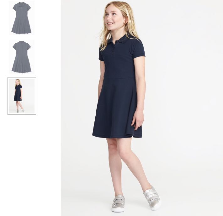 Old navy polo uniform dress hot sale