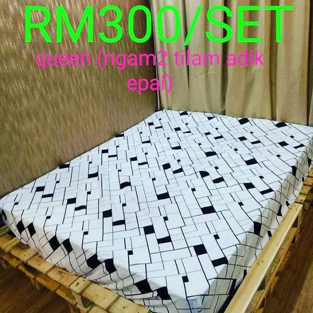 Katil Queen Dan Tilam 8inch Set Katil Queen Dan Tilam Queen Bed Set Katil Murah Shopee Malaysia