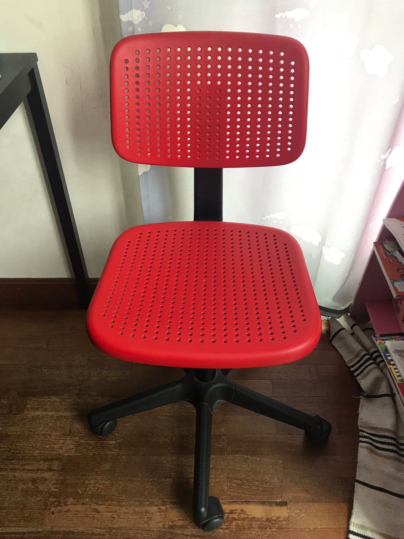 Pre loved IKEA ALRIK Swivel Chair Furniture Home Living Furniture Chairs on Carousell