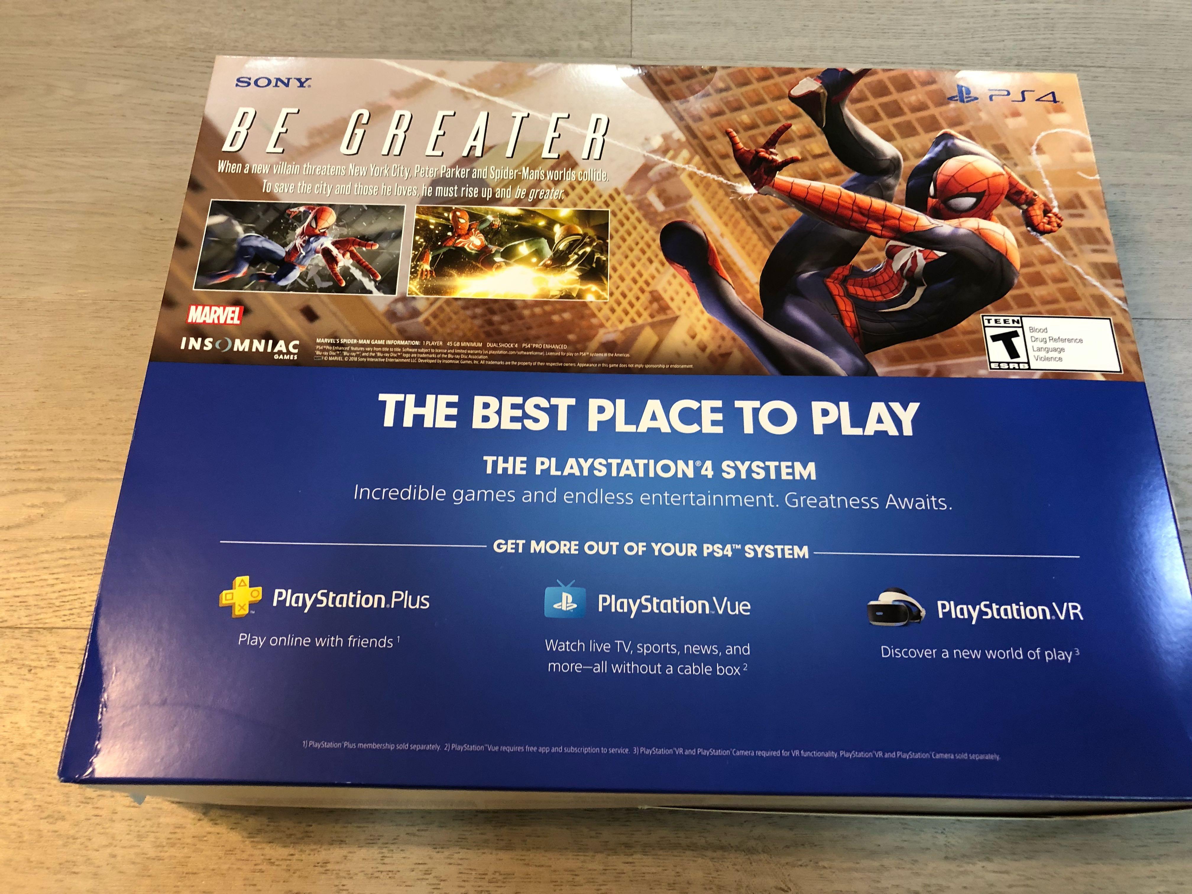 Ps4 slim 1tb clearance spiderman bundle