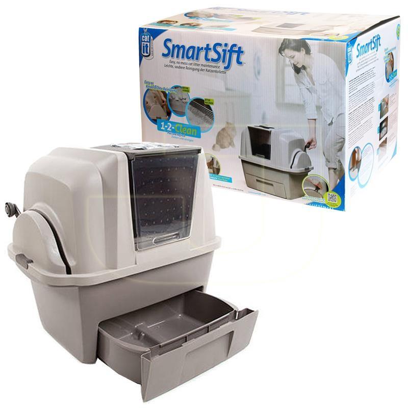 Smartsift Cat Litter Box Sg Distributed Free Delivery Pet Supplies For Cats Cat Accessories On Carousell