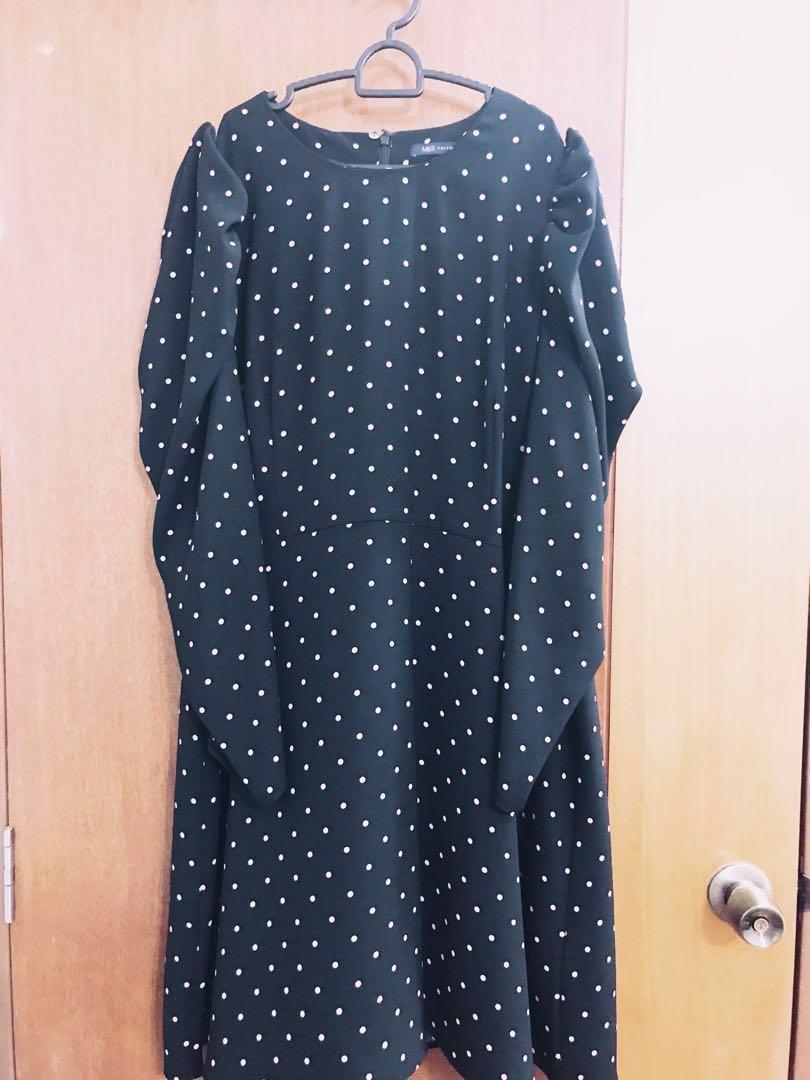 m&s black shift dress