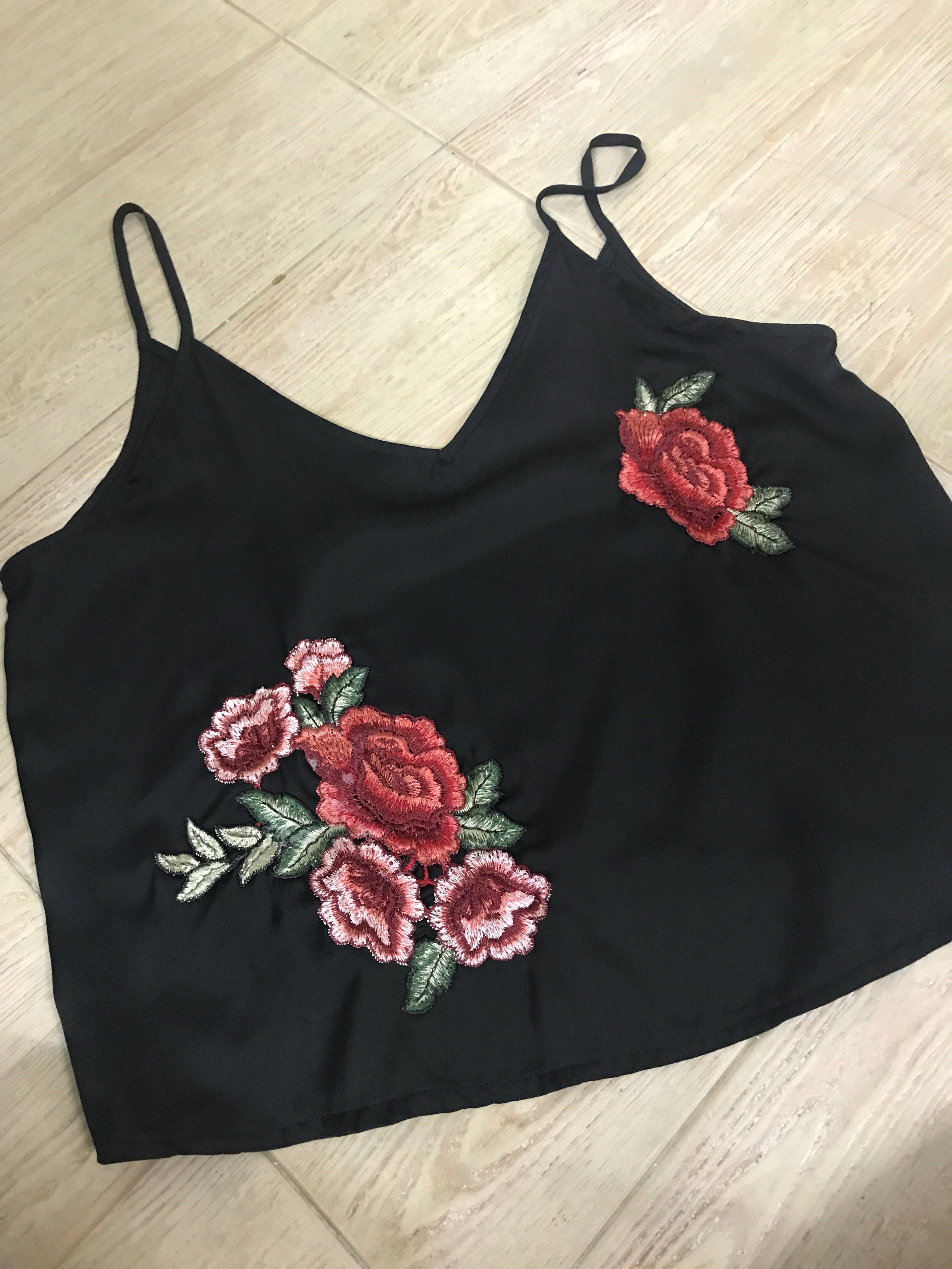 Line Rose Top Stitch rose top, Women's Fashion, Tops, Blouses on Carousell