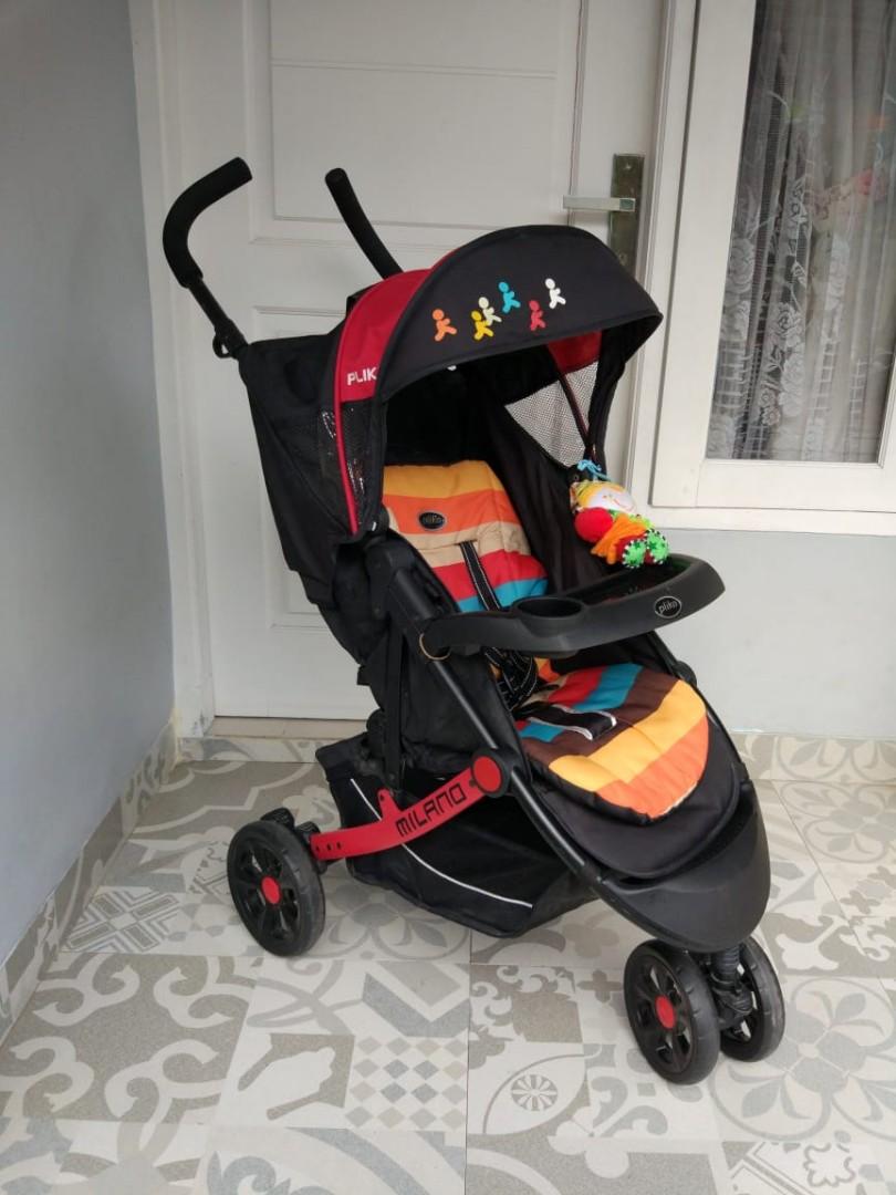 Stroller Pliko Milano Merah Murah