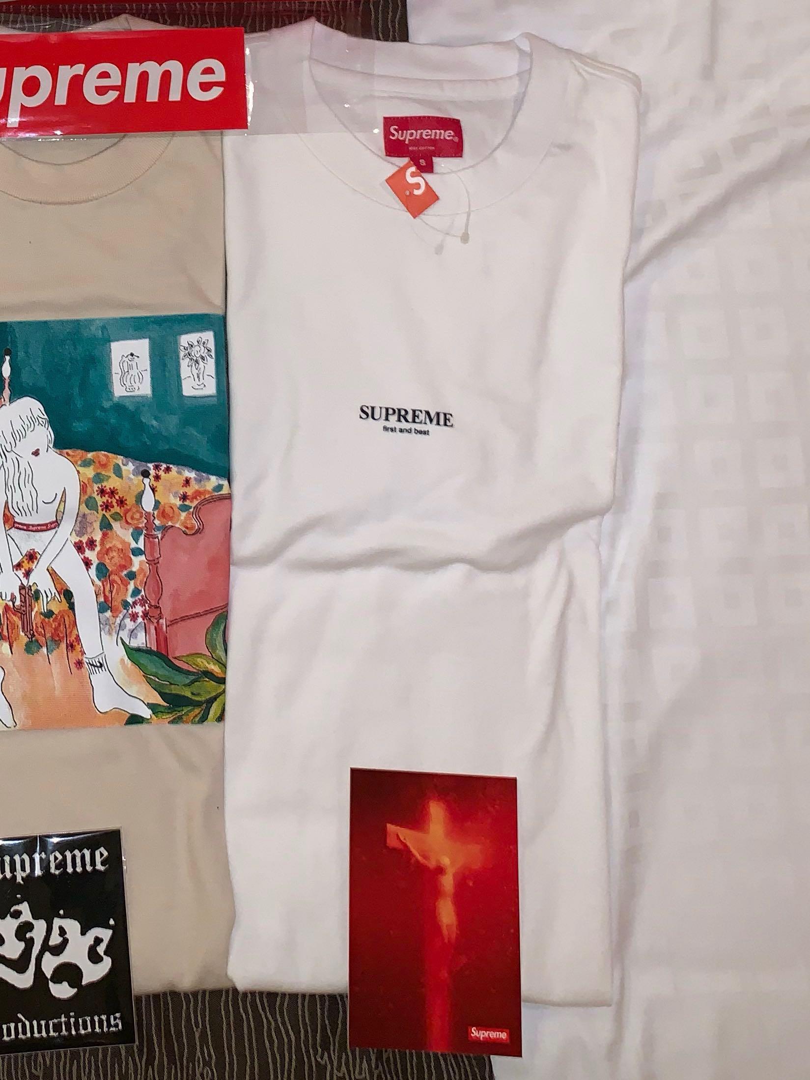 Supreme first and best tee black discount
