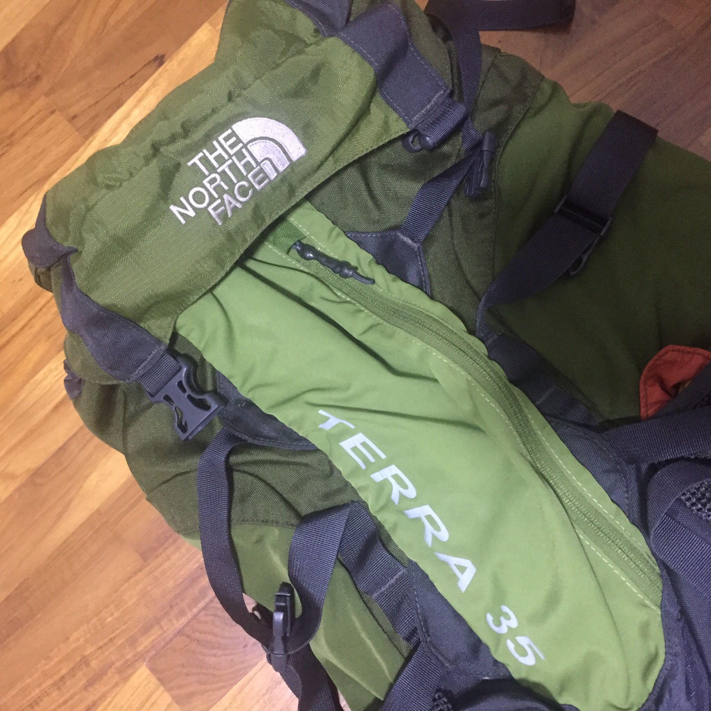 The North Face Terra 35L backpack green
