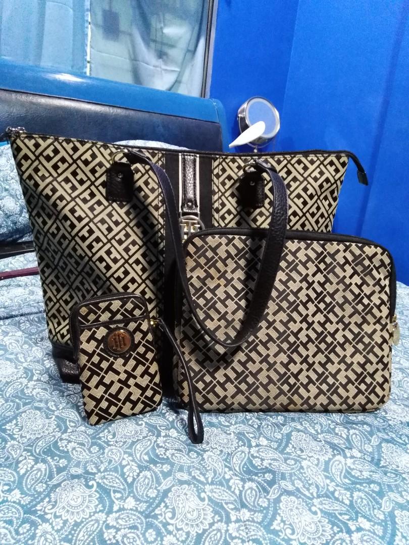 Tommy hilfiger 3 pcs bag set, Bags Wallets on Carousell