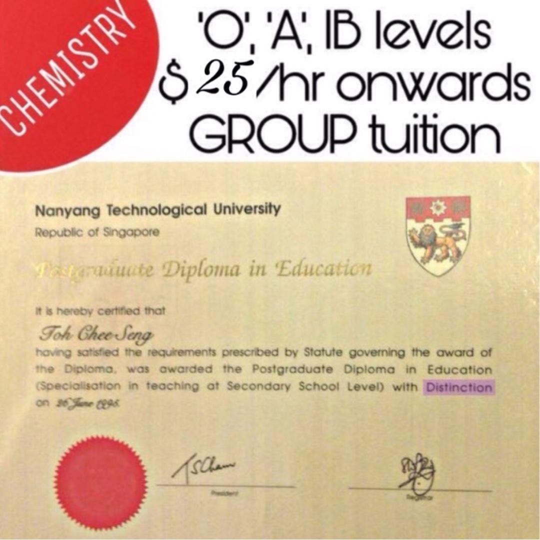 O Levels Chemistry Tutor