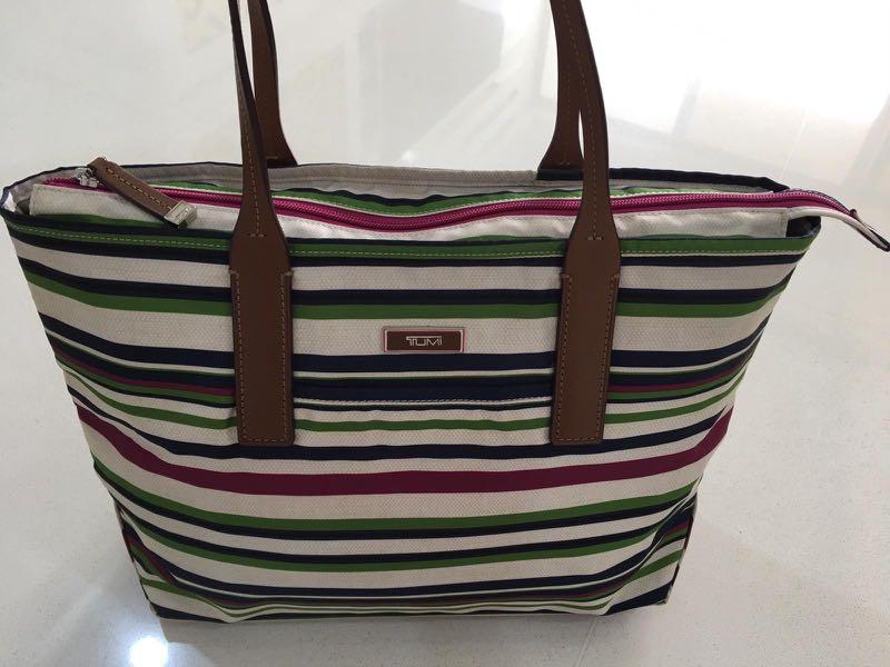 tumi nylon tote bag