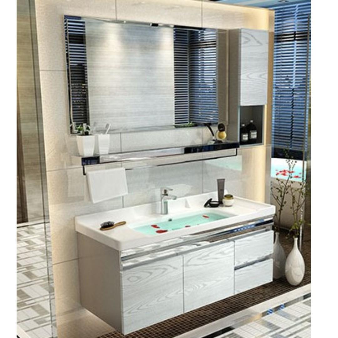 Vanity Cabinet Vanity Top And Basin Cabinet With Basin Tap Rain