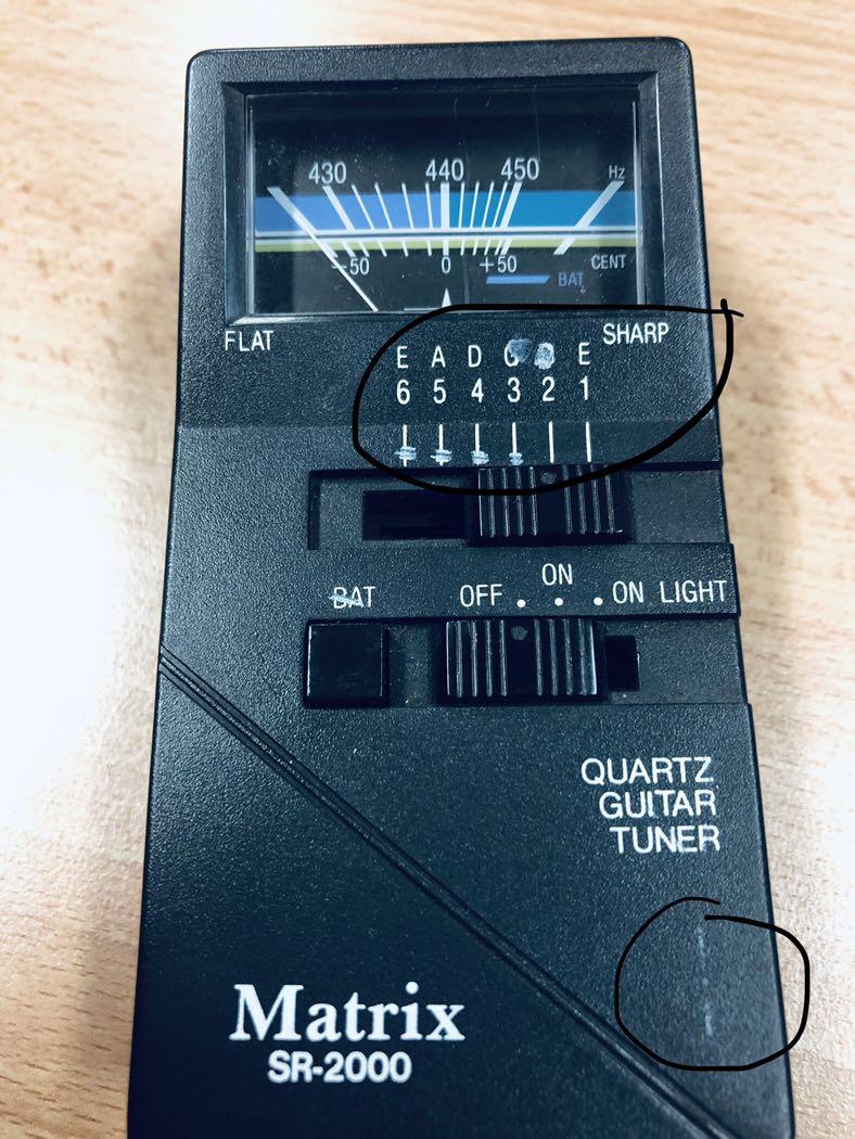 Vintage Matrix SR2000 Quartz Guitar Tuner, Hobbies & Toys, Music