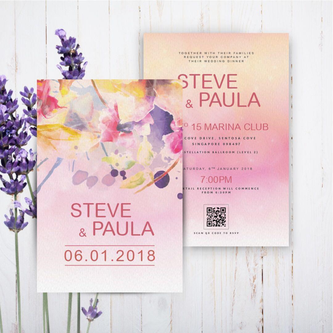 Wedding Invitation Cards Wi 017 Design Craft Others On Carousell
