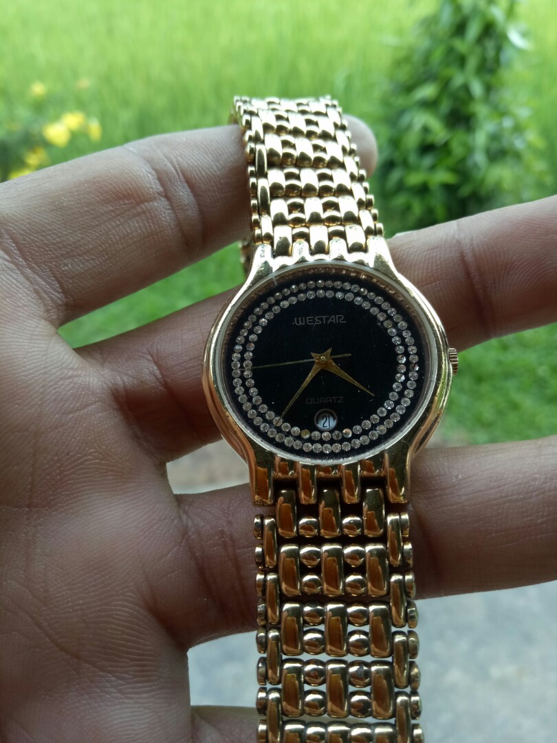 Westar 18k sale gold watch price