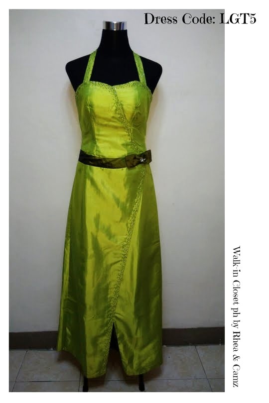 long green gown