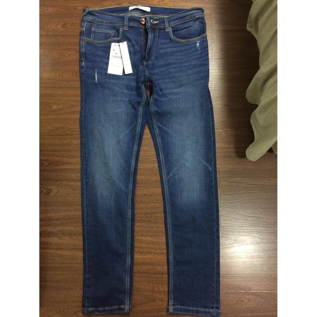 Zara Man Premium Denim slim ripped jeans maong pants BNWT Men s Fashion Bottoms Jeans on Carousell