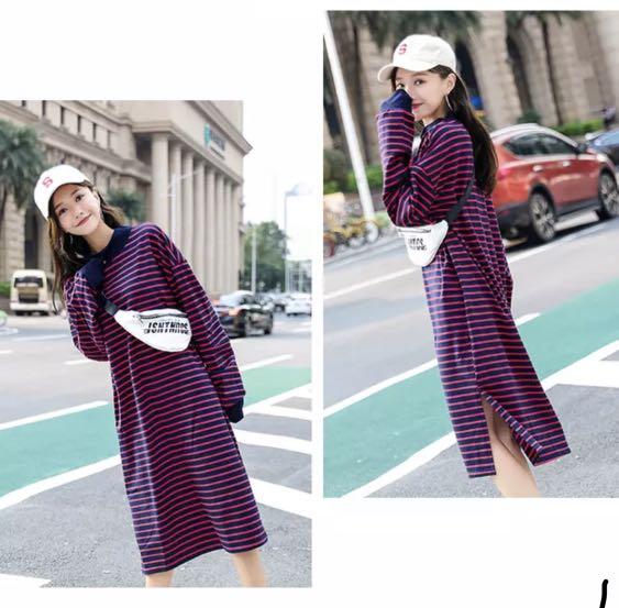 2018 Korean Style Long Dress Women S Fashion Clothes Dresses