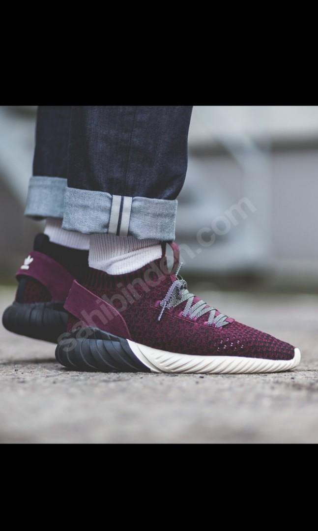 adidas tubular doom sock maroon