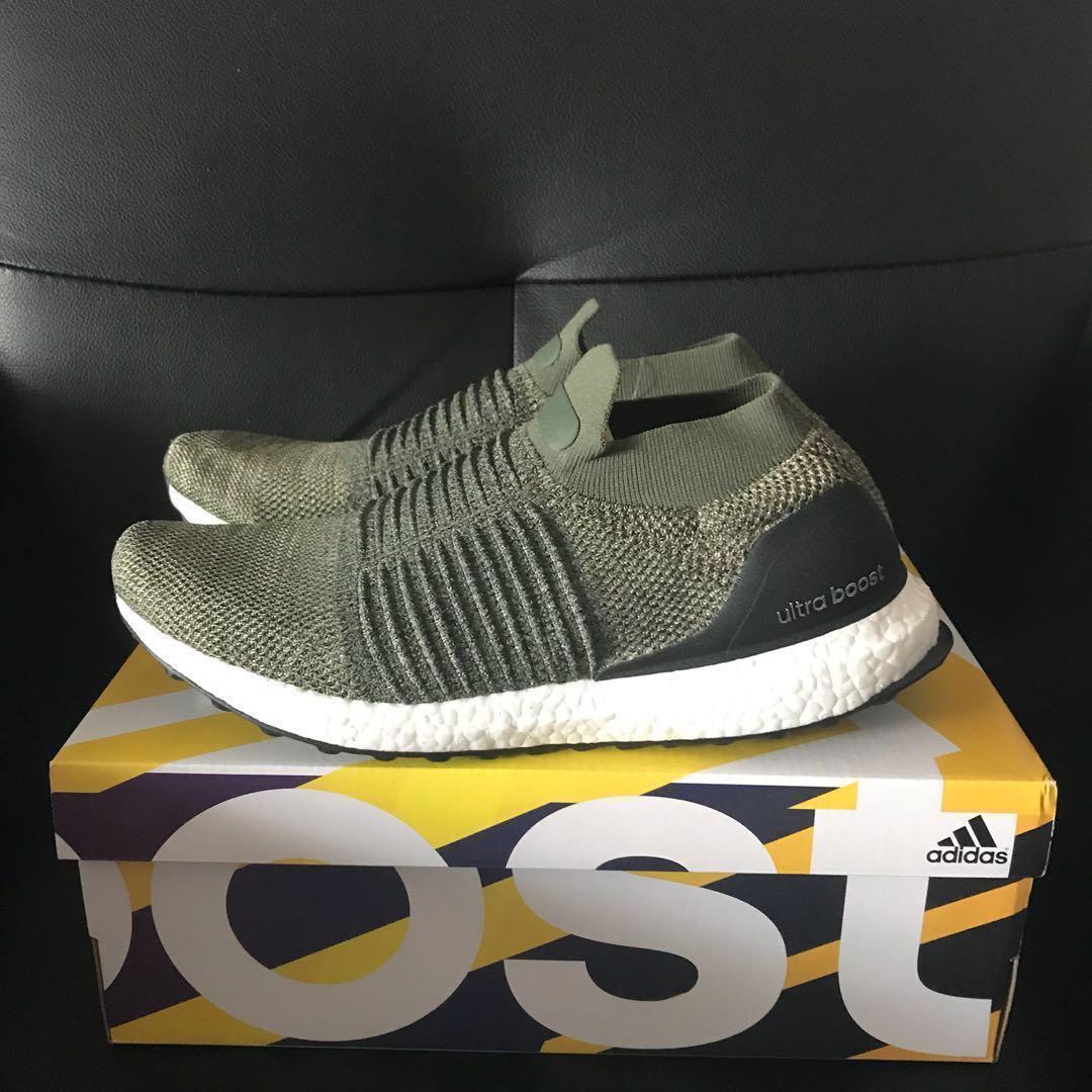 Ultra boost laceless olive hot sale