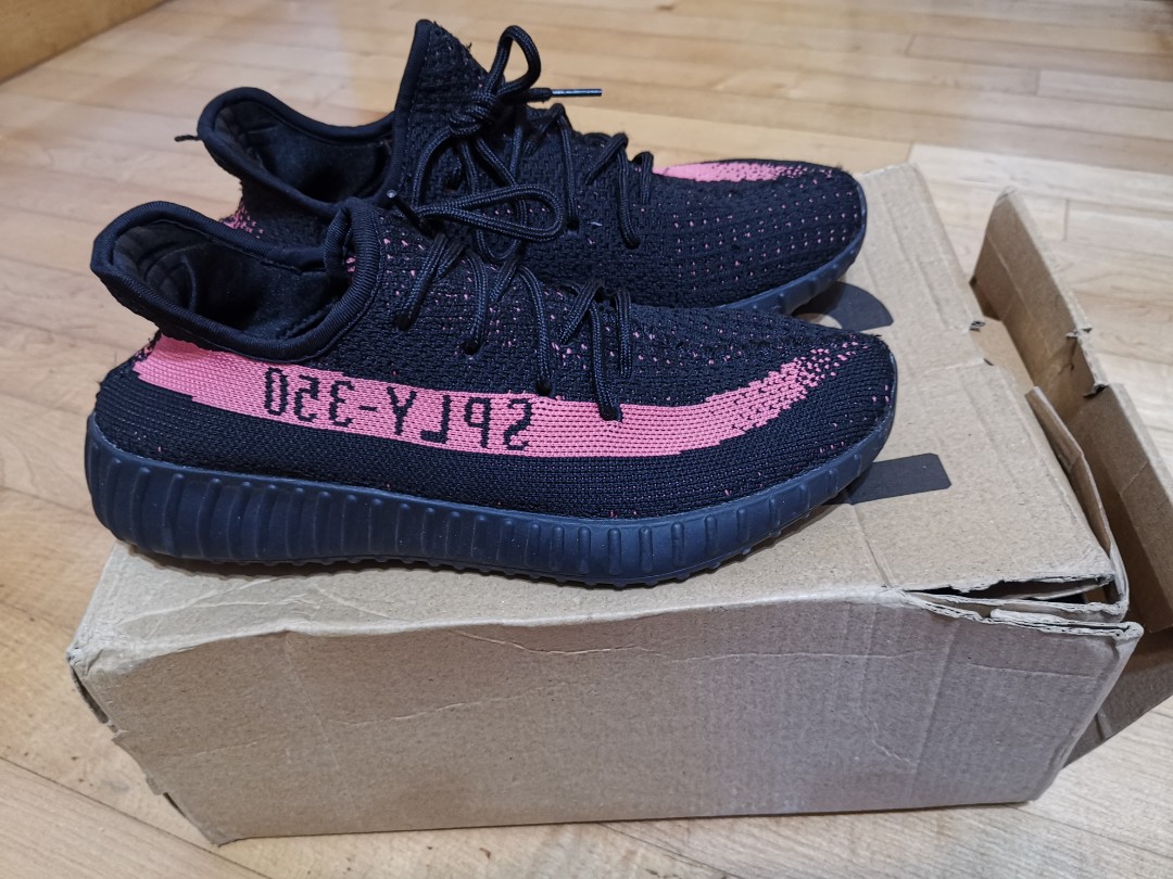 yeezy with pink stripe