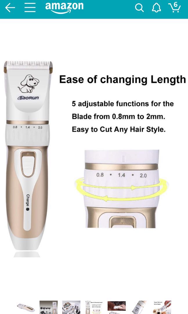 Baorun Electric Pet Hair Clippers Cutters Dog Hair Trimmers Removers Dog Grooming Clippers