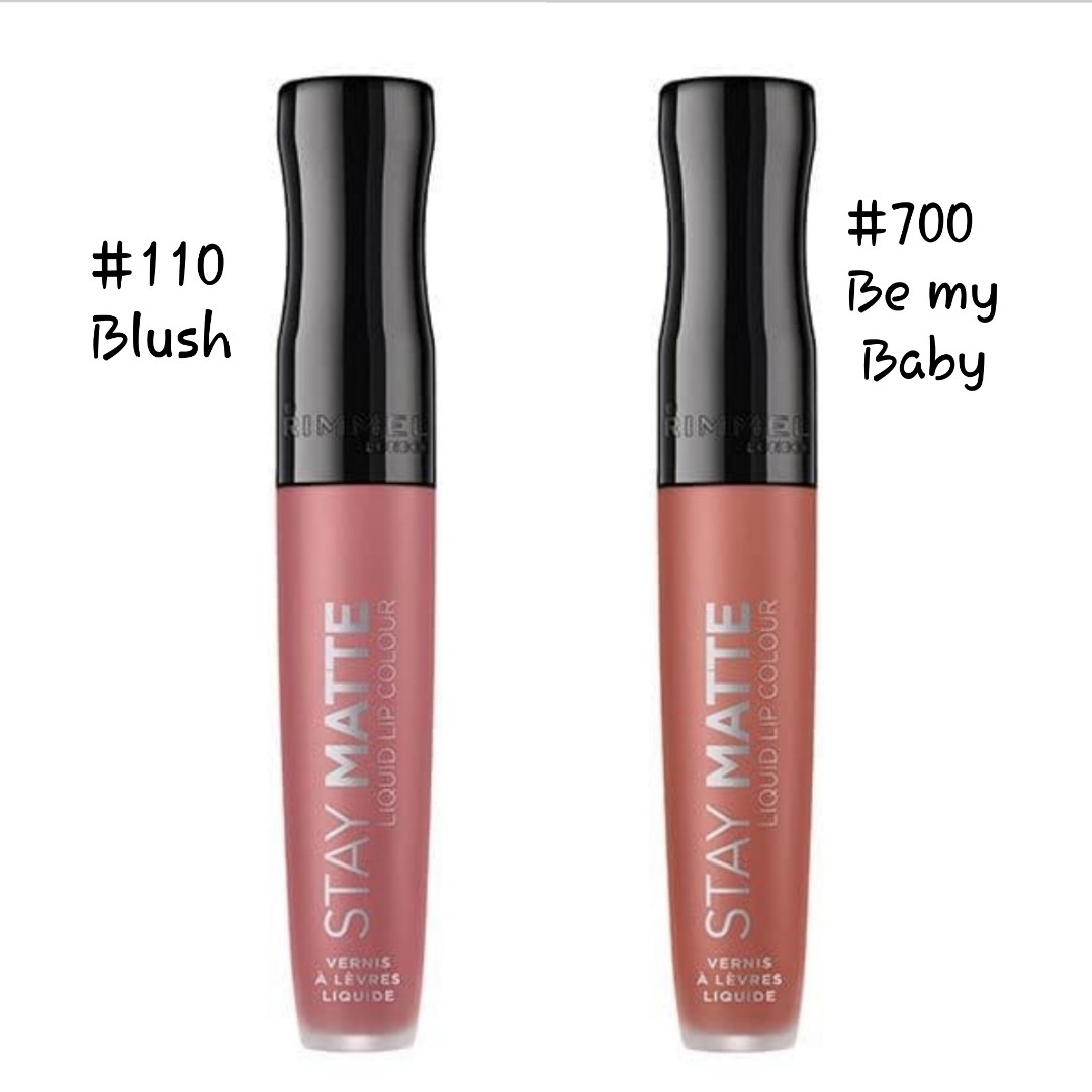 Rimmel Stay Matte Liquid Lipstick Be My Baby 700 Image Of Lipstick