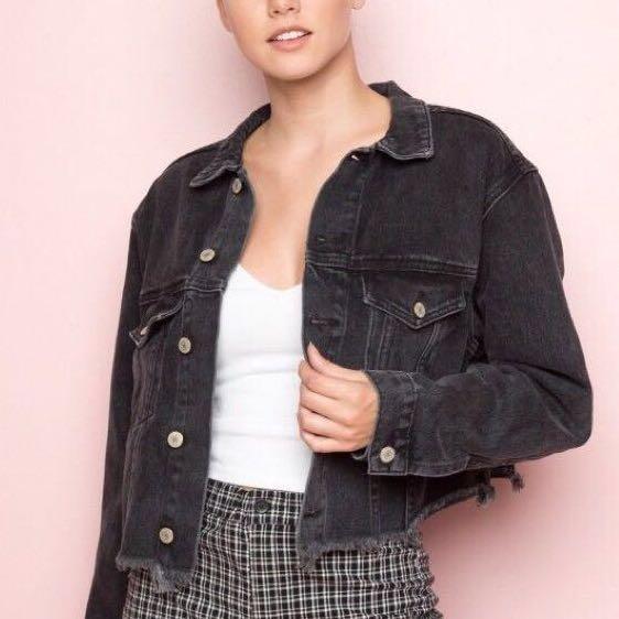 Brandy melville discount black denim jacket