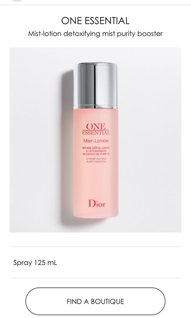 one essential mist lotion dior