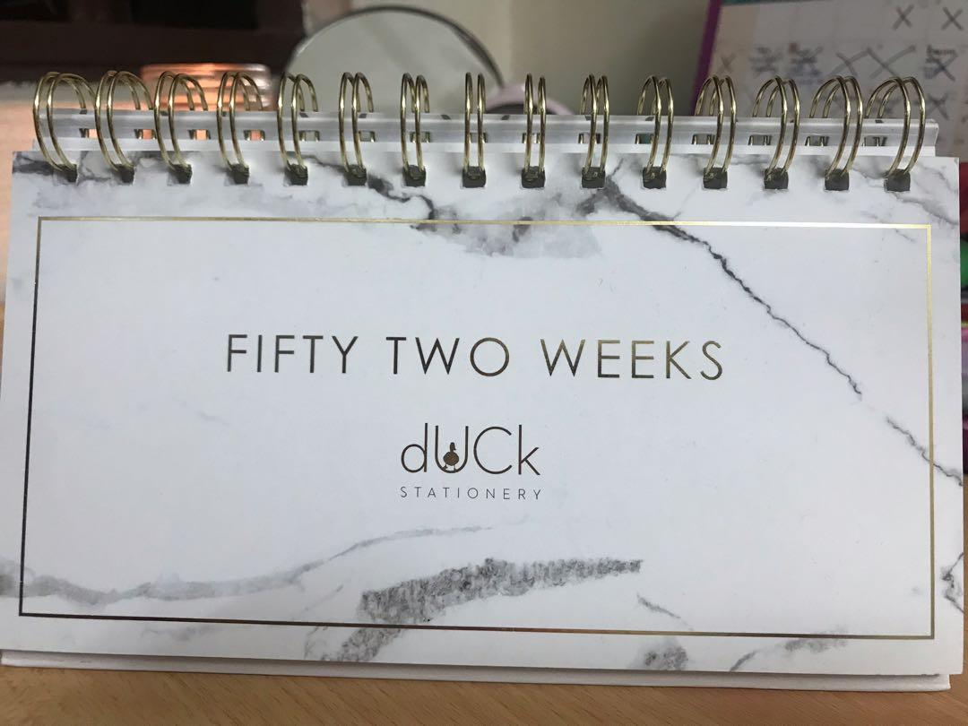 DUCK STATIONERY WEEKLY CALENDAR