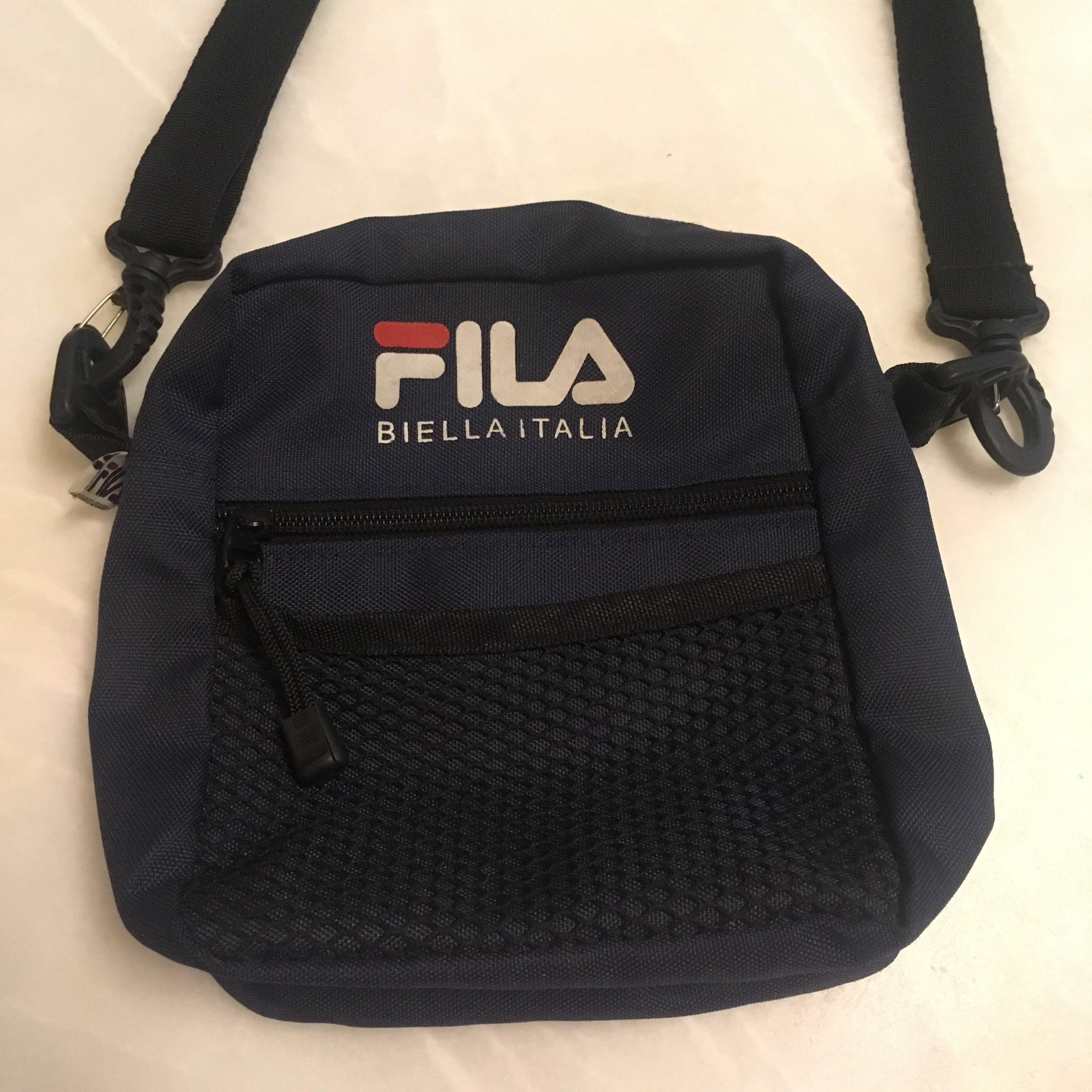 FILA Sling Bag (Dark Blue), Men's Fashion, Bags, Sling Bags on Carousell