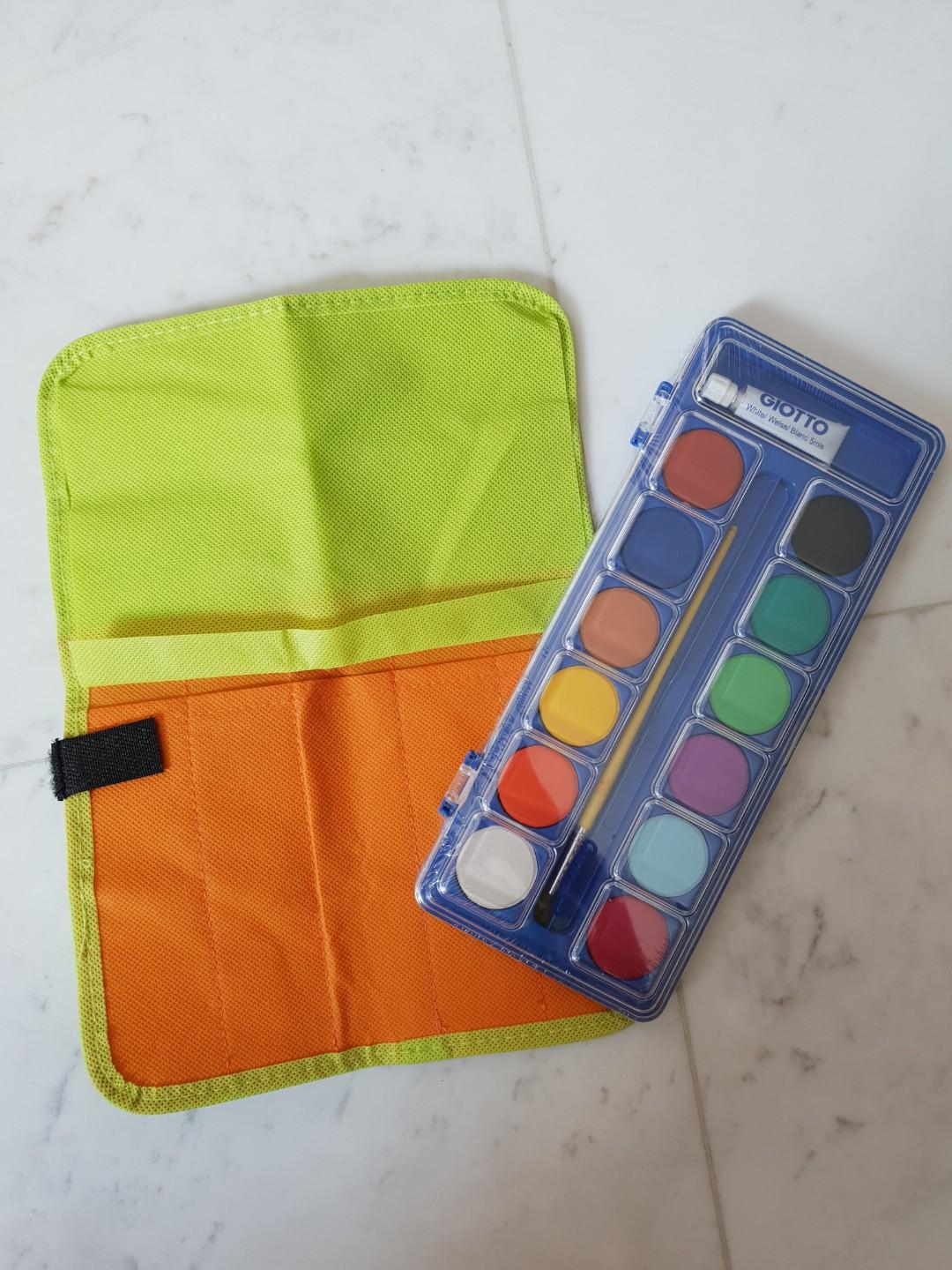 giotto watercolour paint omni paint bag hobbies toys stationery craft craft supplies tools on carousell