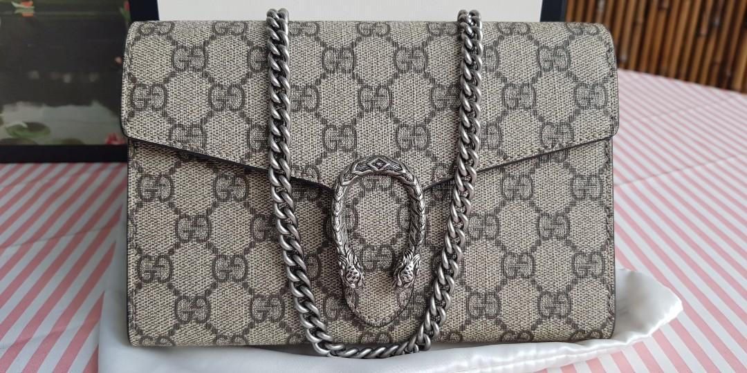 Gucci Dionysus GG Supreme Chain Wallet, WOC, Review