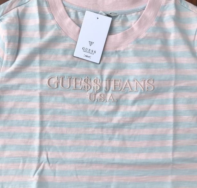 GUESS X ASAP ROCKY COTTON CANDY BNWT [ BLACK FRIDAY ], Men's Fashion, Tops & Sets, Tshirts Polo Shirts on Carousell